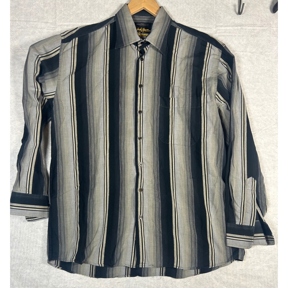 Joseph and Feiss‎ Mens Striped Button Up Shirt Long Sleeve Casual Dress Shirt XL